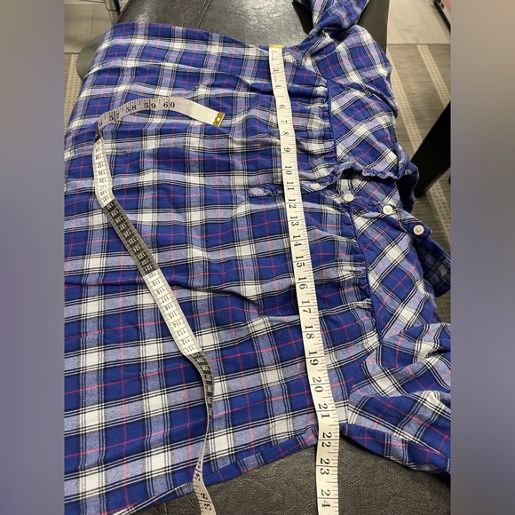 L.L.Bean Women's cotton Scotch Plaid Flannel Nightgown S - Picture 6 of 8